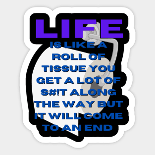 Life metaphor Sticker